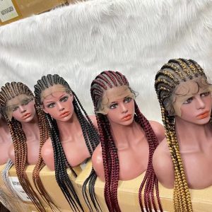 perruque tresses africaines  full lace nattes tète complète cheveux semi naturel de tres bonne qualité