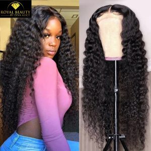 perruque Deep Wave 200% Densité 100% cheveux humains