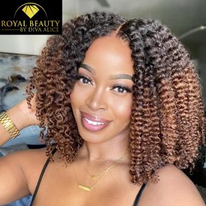 Perruque bresilienne  BOB kinky  curly  100% cheveux humains