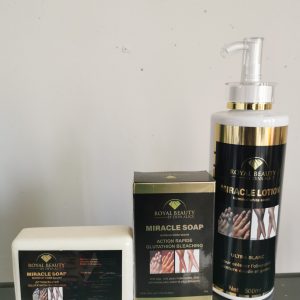 MINI KIT SAVON ET LAIT GLUTA MIRACLE CORRECTRICE RAPIDE DES TACHES REBELLES, imperfections, Quintaux, phalanges au glutathione