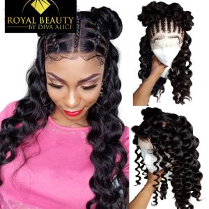 perruque loose wave  Lace Frontal 200% densité, 100% cheveux humains