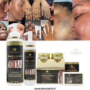 GAMME GLUTA  MIRACLE CORRECTRICE RAPIDE DES TACHES REBELLES, imperfections, Quintaux, phalanges au  GLUTATHIONE