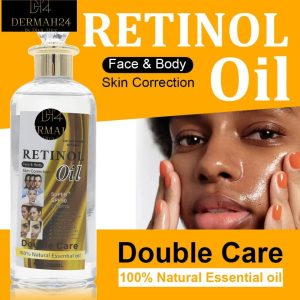HUILE DE RÉTINOL RAJEUNISSANTE 5D GLUTA ÉCLAIRCISSANTE AUX 100% HUILES ESSENTIELLES NATURELLES 200ml
