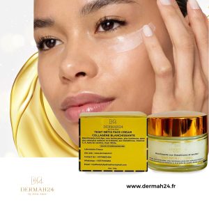 CRÈME VISAGE BLANCHISSANTE AU COLLAGÈNE, GLUTATHIONE, VITAMINE C