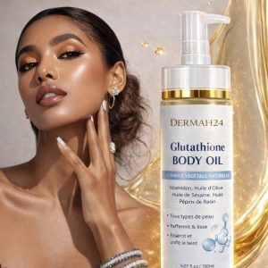 🌟 SUPER GLOW🌟L’HUILE BLANCHISSANTE AUX GLUTATHIONES ✨ Éclat INTENSE • PEAU UNIFIÉE • LUMINOSITÉ VISIBLE  En 7 JOURS POUR LE VISAGE ET CORPS