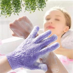 5-GANTS EXFOLIANTS OUTILS DE NETTOYAGE DU CORPS