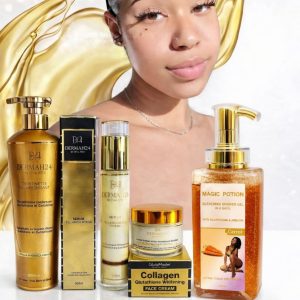 GAMME COMPLÈTE BLANCHISSANTE TEINT MÉTIS HALF-CAST AVEC GEL DOUCHE EXFOLIANT AU GLUTATHION COLLAGÈNE ET CAROTTE 🥕