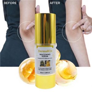 SÉRUM ÉCLAIRCISSANT INTENSIF POUR LES KUNCKLE ARTICULATION ET LES TACHES NOIRES  Coudes foncés et zones sombres, collagène vitamine C acide hyaluronique arbutine