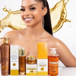 GAMME COMPLET BLANCHISSANT PRO-AVANCÉ À LA PAPAYE + SÉRUM BOOSTER NOURRISSANT À LA VITAMINE C,ACIDE HYAURONIQUE 500ml